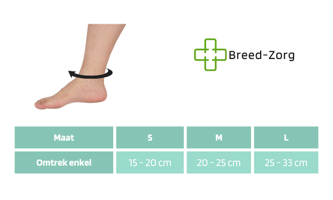 Enkelbrace met spalken - klasse 3